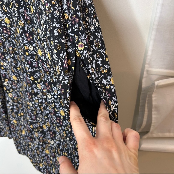 Madewell Ruffle Button-Front Trapeze Mini Dress in Folkmagic Floral Size Small - Picture 9 of 11